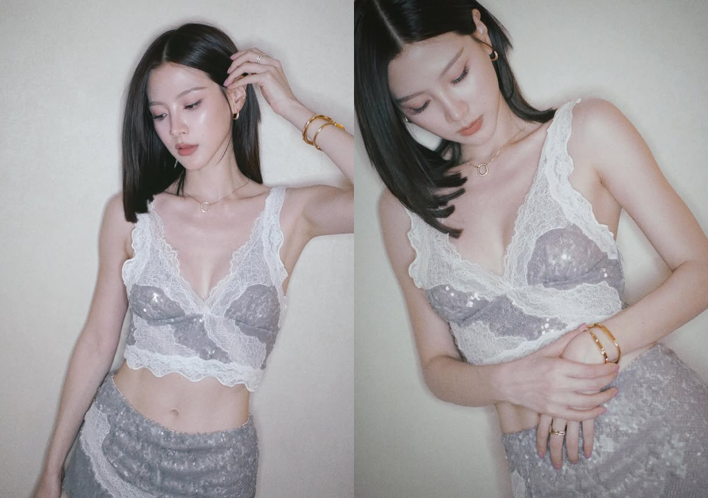 ลุคใหม่ทำใจสั่น! "ใบเฟิร์น พิมพ์ชนก" ผมตรงสีดำ สวยแพงมาก